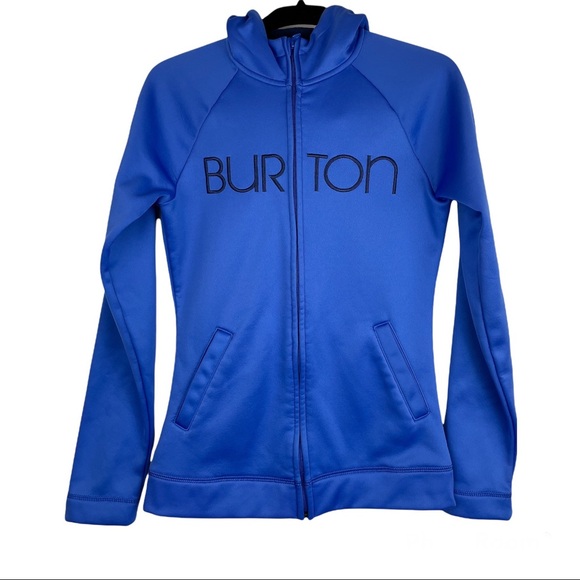 Burton Jackets & Blazers - Burton Dry Ride Blue Logo Zip Jacket Hoodie